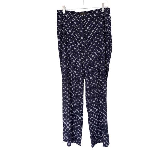 Talbots Woman Pants Plus Black Navy Nautical Relaxed Straight Leg Size 16W - Picture 1 of 13